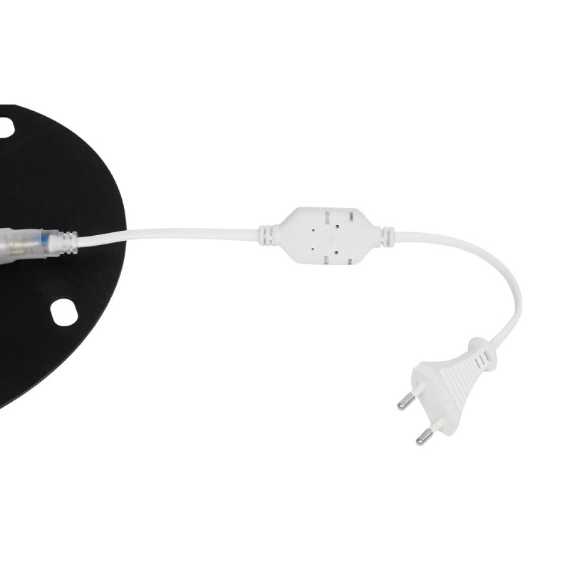 GLOBOSTAR® XMAS-HEART Χριστουγεννιάτικο Διακοσμητικό Φωτιστικό LED 19,5W 780lm 360° AC 220-240V Αδιάβροχο IP65 Θερμό Λευκό 2700K  - Μαύρο & Διάφανο - M100 x Π25 x Υ157cm - 2 Χρόνια Εγγύηση