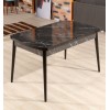 Extendable Dining Table Bendir - Black Black
White