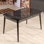 Extendable Dining Table Bendir - Black Black
White