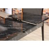 Extendable Dining Table Bendir - Black Black
White