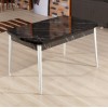 Extendable Dining Table Bendir - White Black
White