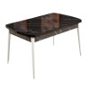 Extendable Dining Table Bendir - White Black
White