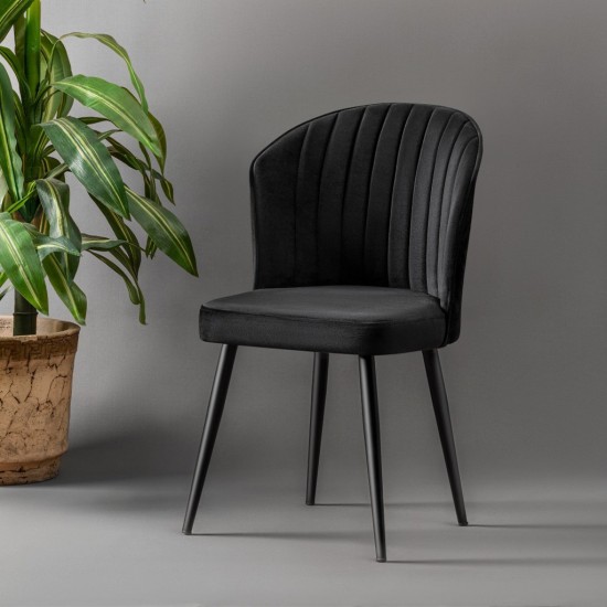 Chair Set (2 Pieces) Rubi - Black Black Chair Set (2 Pieces) Rubi - Black Black