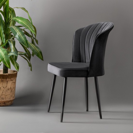 Chair Set (2 Pieces) Rubi - Black Black Chair Set (2 Pieces) Rubi - Black Black