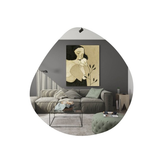 Hanah Home Mirror Besso - Black Black