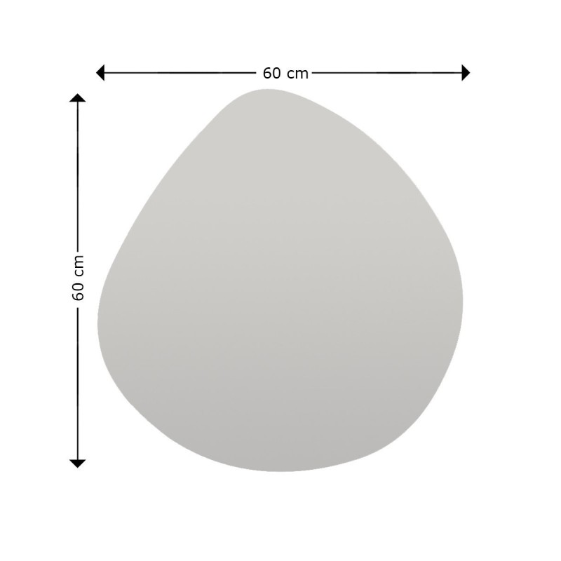 Hanah Home Mirror Besso - Black Black