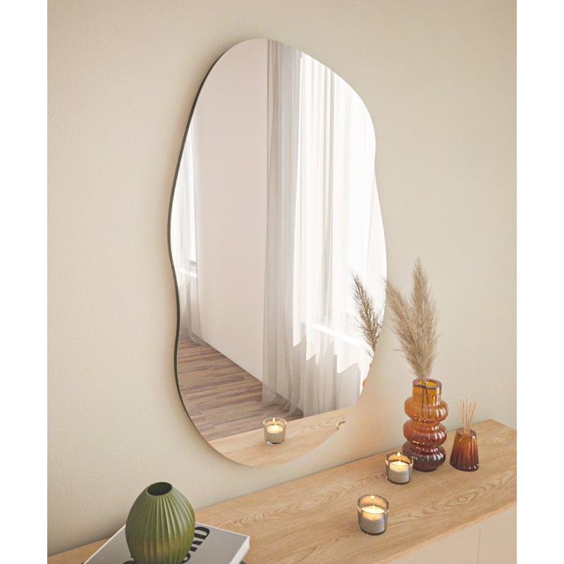 Hanah Home Mirror Lossa - Black Black