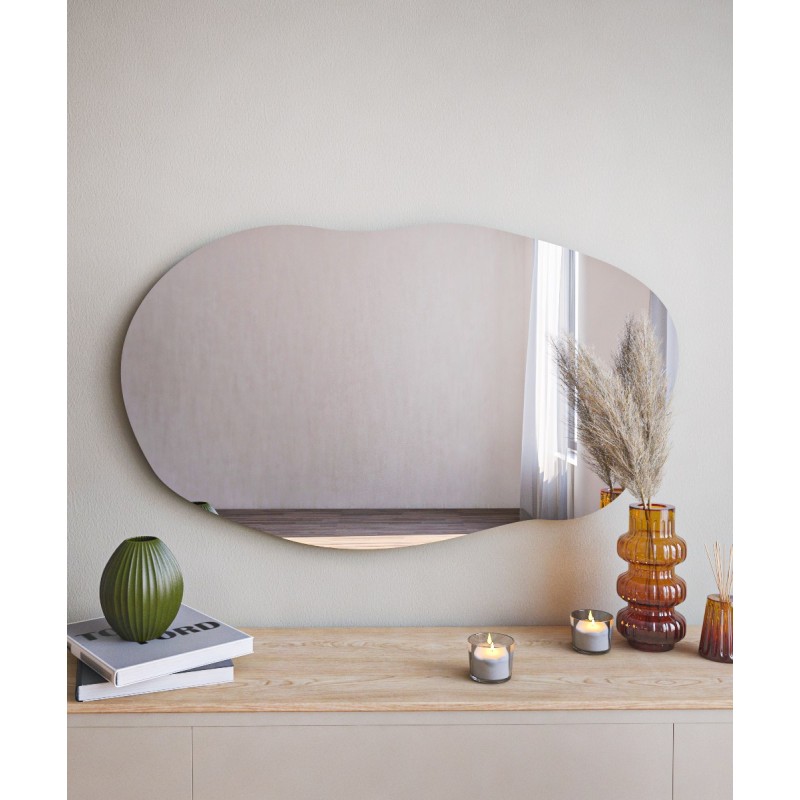 Hanah Home Mirror Lossa - Black Black