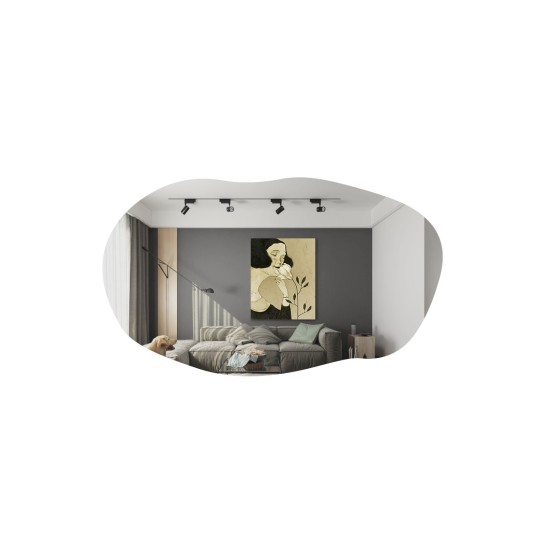 Hanah Home Mirror Lossa - Black Black