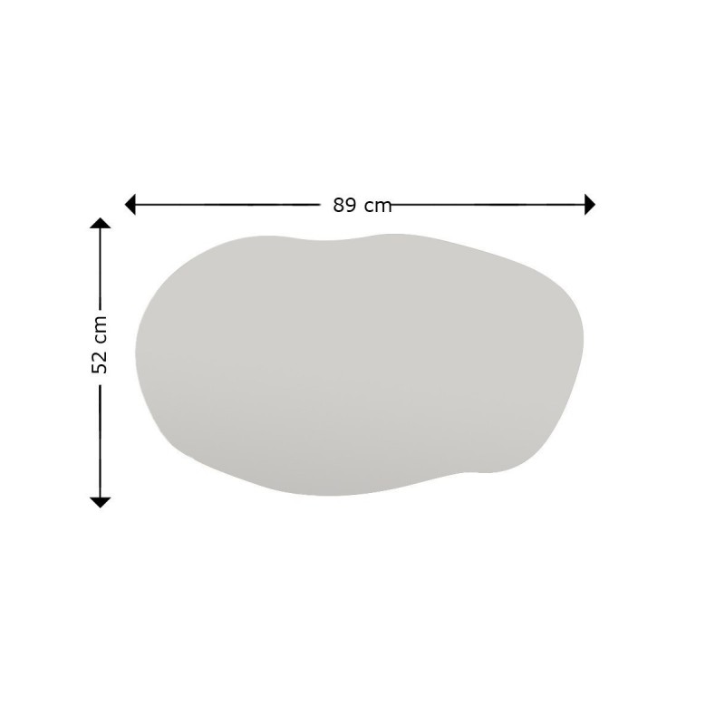 Hanah Home Mirror Lossa - Black Black