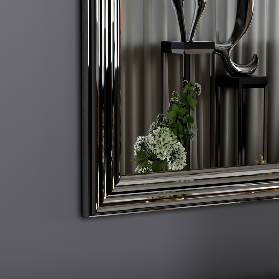 Mirror Set (4 Pieces) Loza - Silver Silver Mirror Set (4 Pieces) Loza - Silver Silver