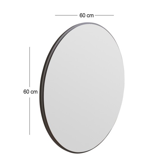 Καθρέπτης Ozze 60x60εκ - Χρώμα Μαύρο Καθρέπτης Ozze 60x60εκ - Χρώμα Μαύρο