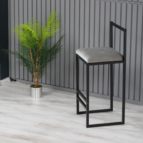 Bar Stool Nordic - Grey Grey