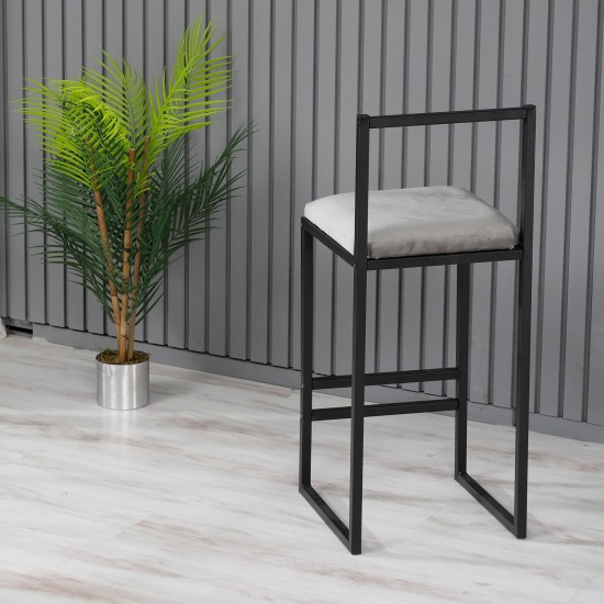 Bar Stool Nordic - Grey Grey