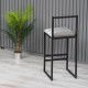 Bar Stool Nordic - Grey Grey
