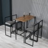 Bar Table & Stool Set (5 Pieces) Nordic - Fume Fume
Walnut
Black