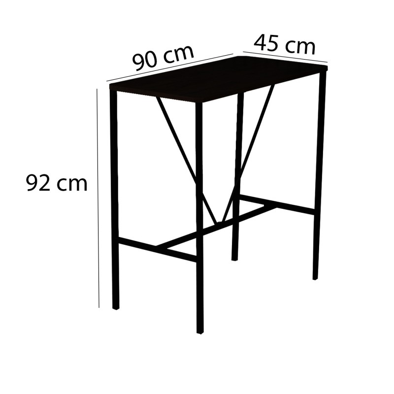 Bar Table & Stool Set (5 Pieces) Nordic - Fume Fume
Walnut
Black