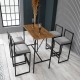 Bar Table & Stool Set (5 Pieces) Nordic - Grey Grey
Walnut
Black Bar Table & Stool Set (5 Pieces) Nordic - Grey Grey
Walnut
Black