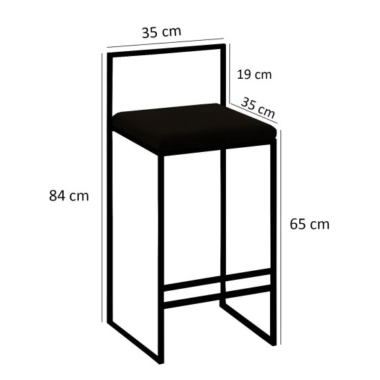 Bar Table & Stool Set (5 Pieces) Nordic - Cream Cream
Walnut
Black