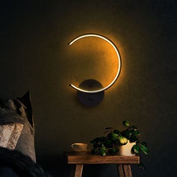 Wall Lamp Moon - 13328 Black