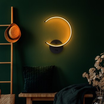 Wall Lamp Moon - 13328 Black