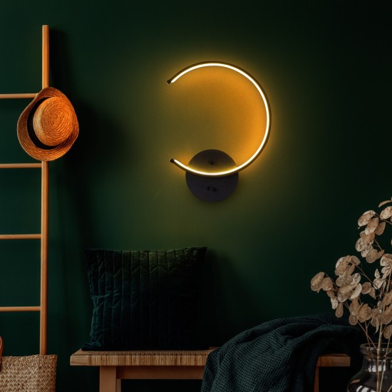 Wall Lamp Moon - 13328 Black Wall Lamp Moon - 13328 Black