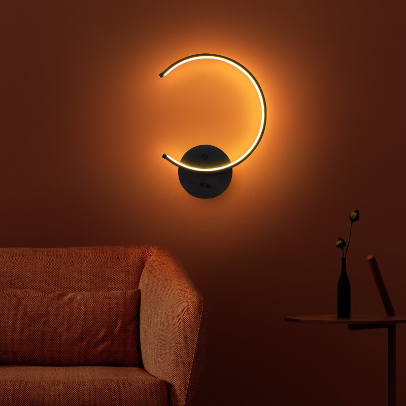 Wall Lamp Moon - 13328 Black