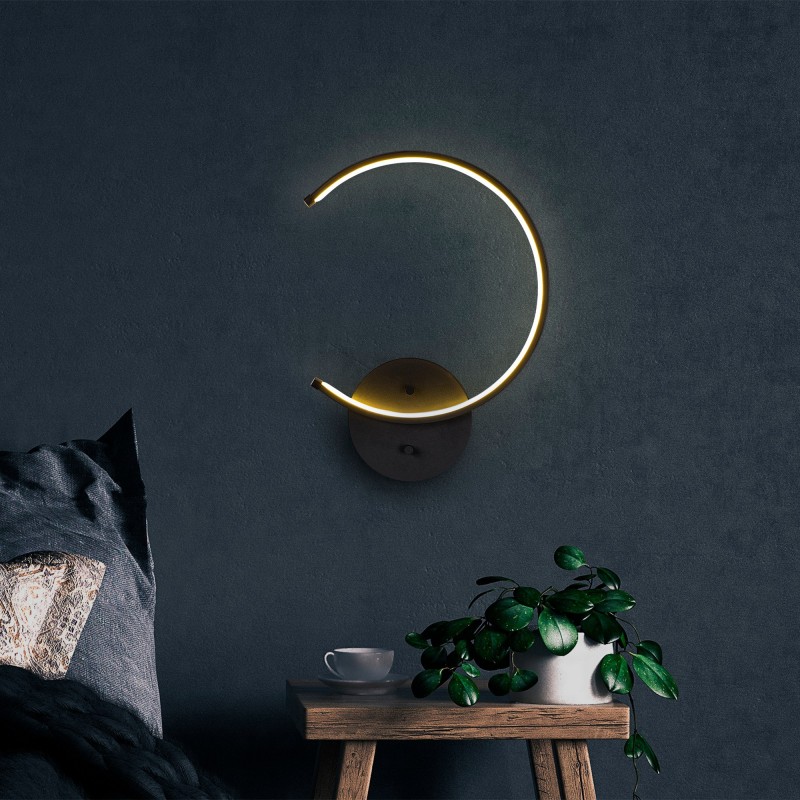 Wall Lamp Moon - 13328 Black
