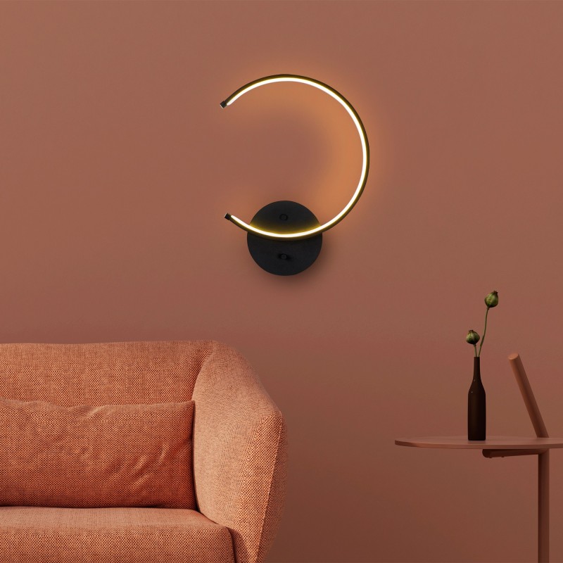 Wall Lamp Moon - 13328 Black