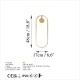 Wall Lamp Can - 13557 Gold