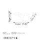 Wall Lamp Pacalı - 13502 - M White Opviq Wall Lamp Pacalı - 13502 - M White