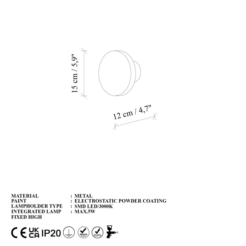 Wall Lamp Aura - 15520 - M Antiquation