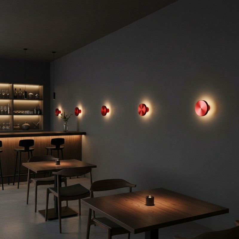 Wall Lamp Aura - 15520 - M - K Red