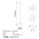 Floor Lamp Sept - 13380 Chrome Floor Lamp Sept - 13380 Chrome
