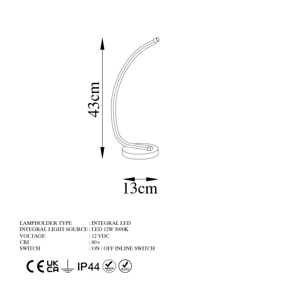 Table Lamp Bevel - 13322 Gold Table Lamp Bevel - 13322 Gold