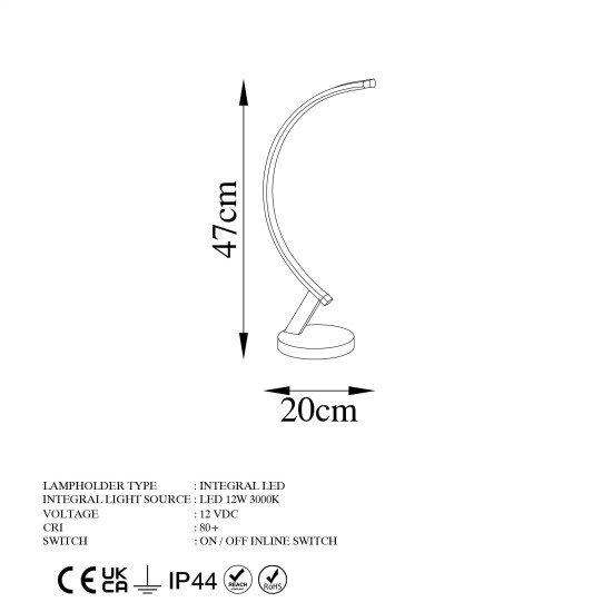 Table Lamp Bevel - 13324 Gold Table Lamp Bevel - 13324 Gold