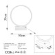 Table Lamp Halka - 13308 White