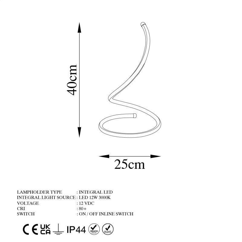 Opviq Table Lamp Yay - 13286 Black