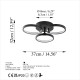 Chandelier Halka-13310 Black Opviq Chandelier Halka-13310 Black