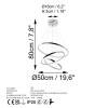Opviq Chandelier Simit - 13698 Chrome