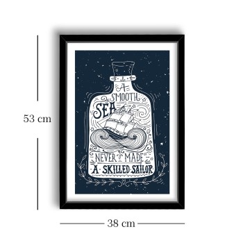 Decorative Framed MDF Painting 3853NISCT-001 White
Navy Blue