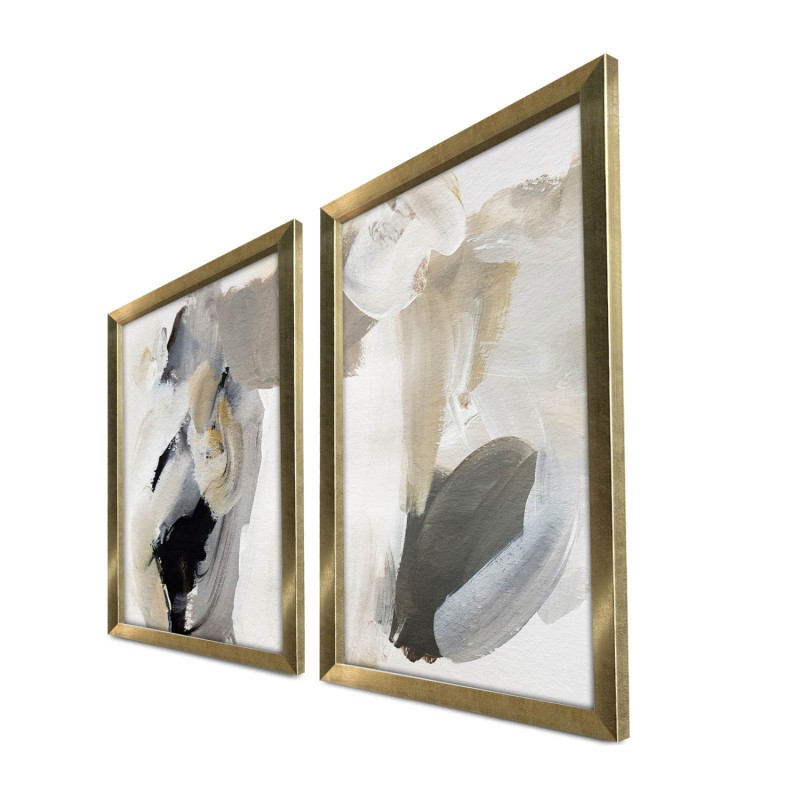 Wallxpert Decorative Framed MDF Painting (2 Pieces) 2P3853NISCT-005 Black
Grey
Beige