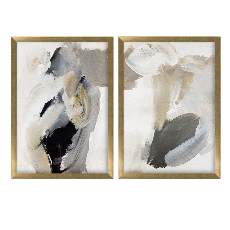 Wallxpert Decorative Framed MDF Painting (2 Pieces) 2P3853NISCT-005 Black
Grey
Beige