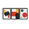 Decorative Framed MDF Painting (3 Pieces) 3P3853NISCT-005 Red
Mustard
Navy Blue
White