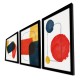 Decorative Framed MDF Painting (3 Pieces) 3P3853NISCT-005 Red
Mustard
Navy Blue
White