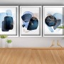 Decorative Framed MDF Painting (3 Pieces) 3P3853NISCT-006 Navy Blue
Blue
Mink
White