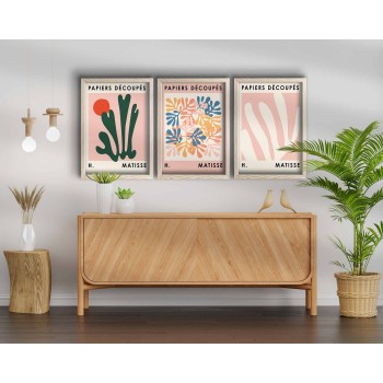 Decorative Framed MDF Painting (3 Pieces) 3P3853NISCT-009 Multicolor