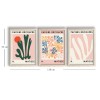 Wallxpert Decorative Framed MDF Painting (3 Pieces) 3P3853NISCT-009 Multicolor