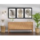Decorative Framed MDF Painting (3 Pieces) 3P3853NISCT-024 Beige
White
Black