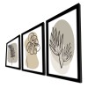 Decorative Framed MDF Painting (3 Pieces) 3P3853NISCT-024 Beige
White
Black